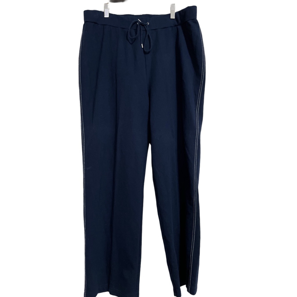 EUC Jones New York Navy Track Pants & Joggers with White Stitching Women’s 1X